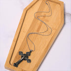 Christianartworkshop Classic Style Multicolor Craft Alloy Crucifix Faith Pendant Necklace