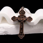 Christianartworkshop Classic Style Multicolor Craft Alloy Crucifix Faith Pendant Necklace