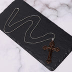 Christianartworkshop Classic Style Multicolor Craft Alloy Crucifix Faith Pendant Necklace