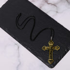Christianartworkshop Classic Style Multicolor Craft Alloy Crucifix Faith Pendant Necklace