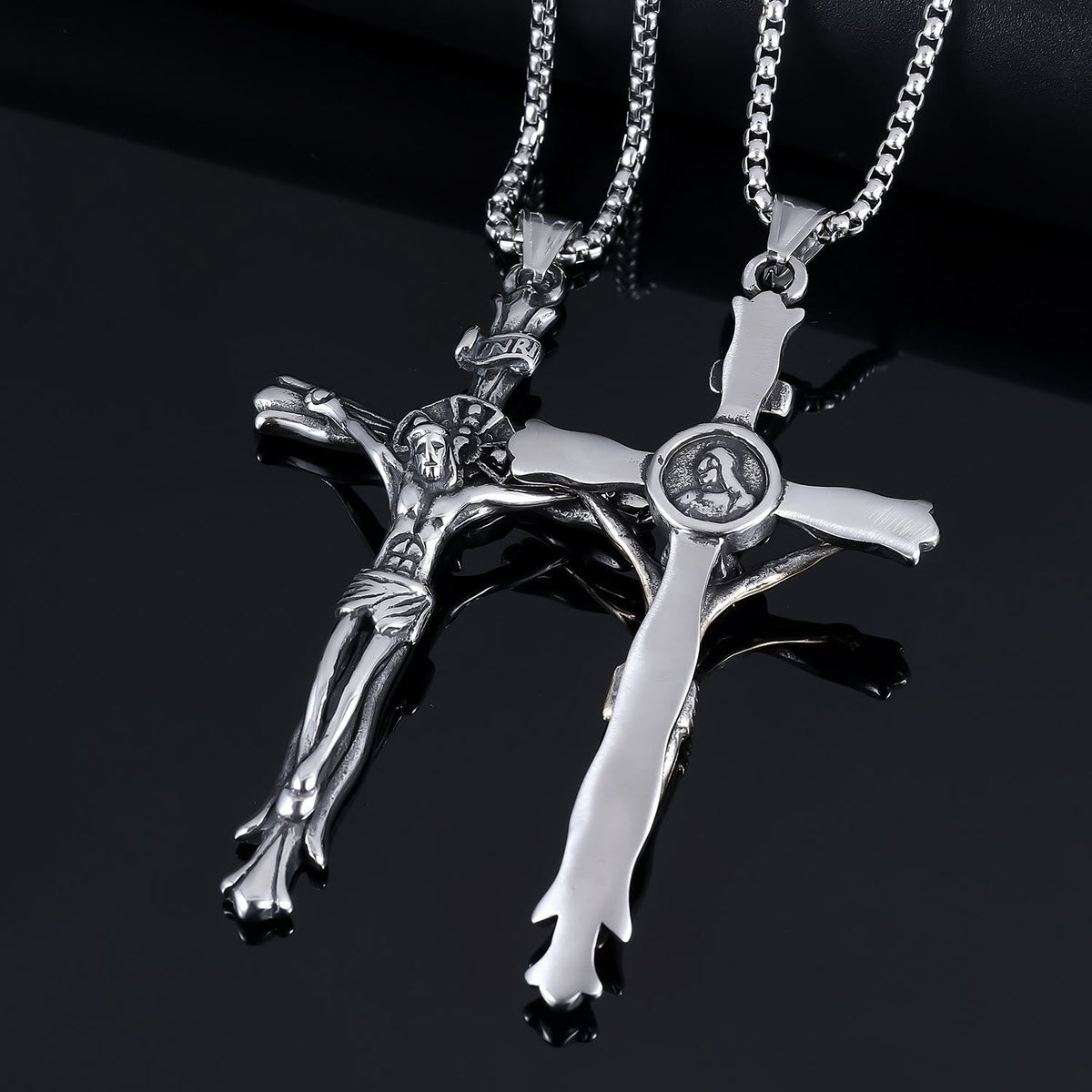 Dolores | INRI Crucifix Necklace