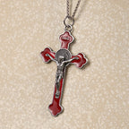 Christianartworkshop Multicolor Retro Style Classical Crucifix Faith Protection Pendant Necklace