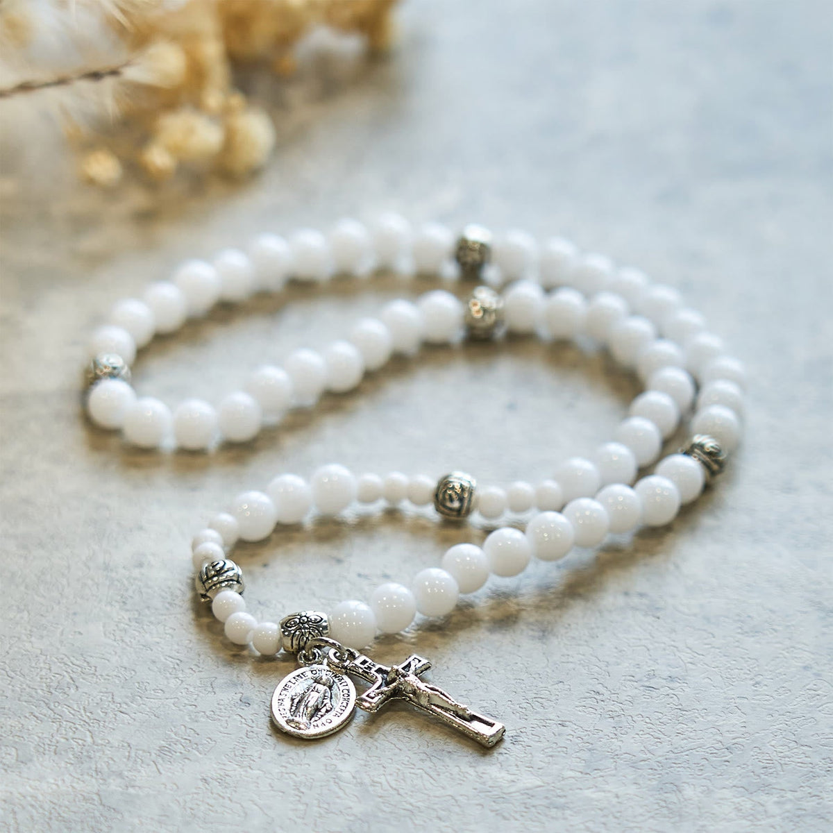 Celeste | Miraculous Medal Rosary Bracelet