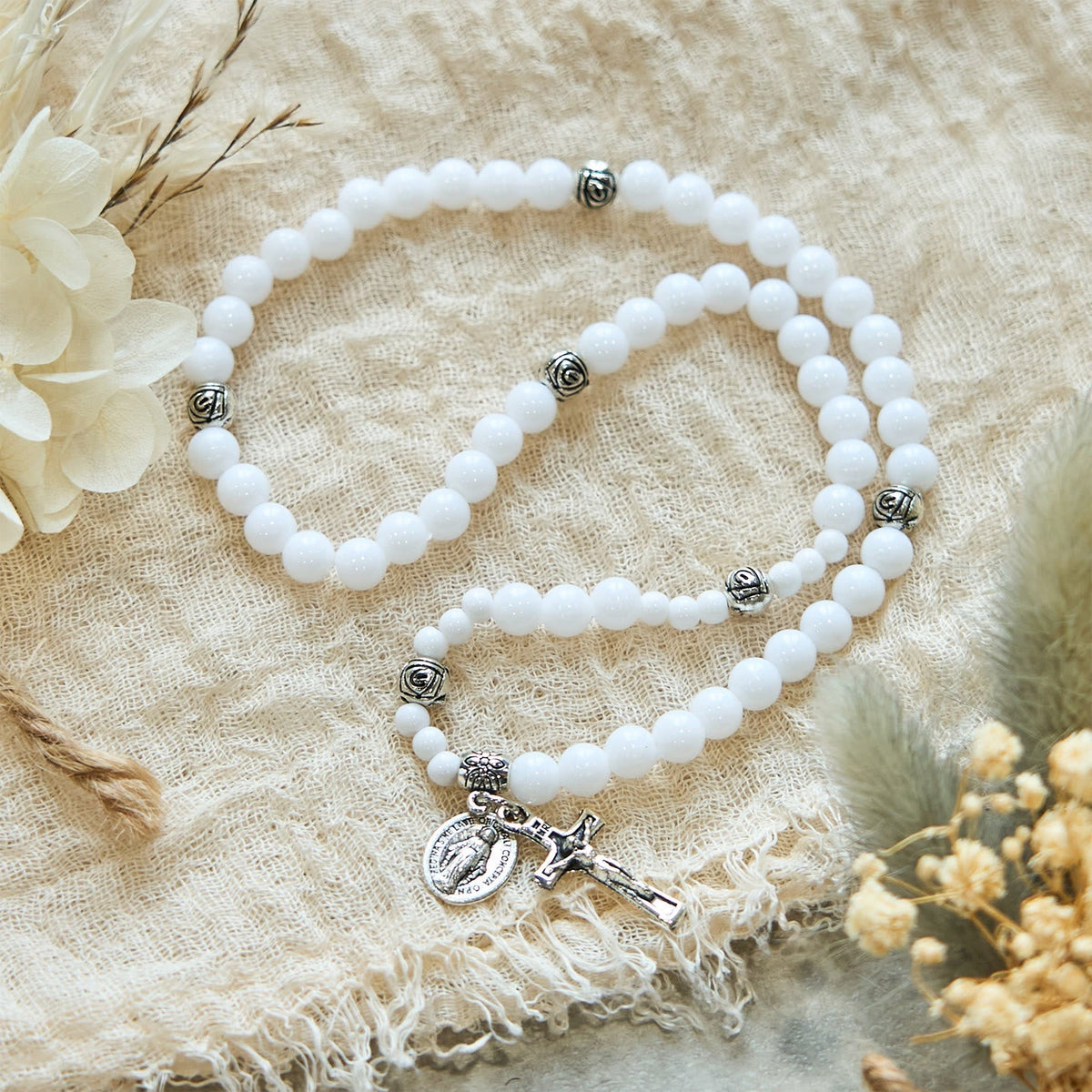 Celeste | Miraculous Medal Rosary Bracelet