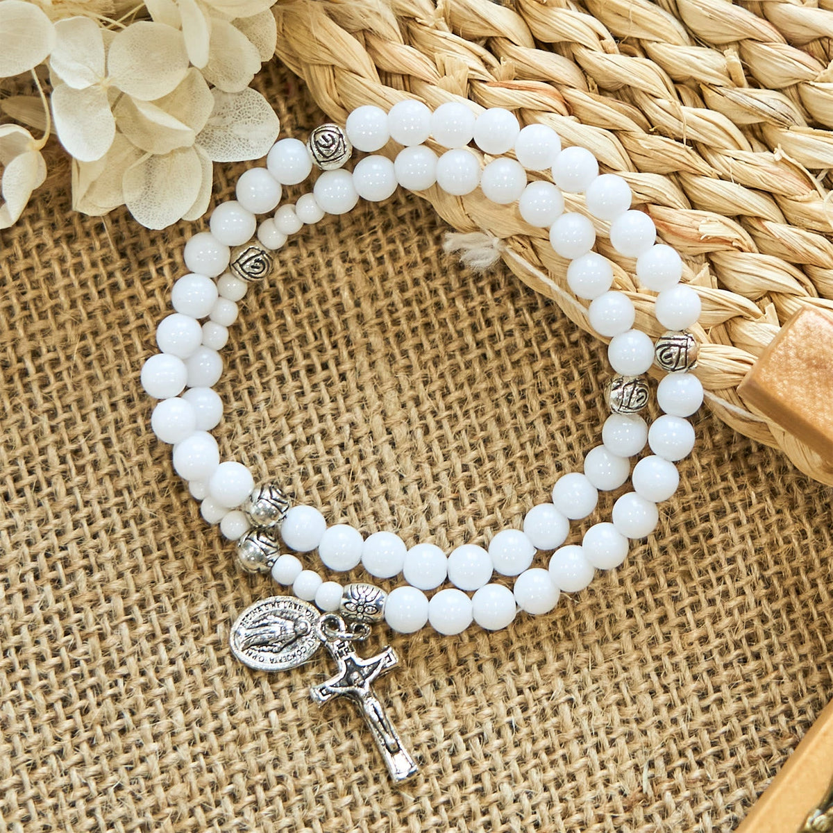 Celeste | Miraculous Medal Rosary Bracelet