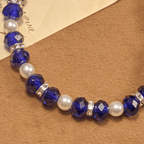 Christianartworkshop Modern Clear Crystal Stretch Braceletwith Crucifix & Miraculous Medal: Contemporary Faith Statement