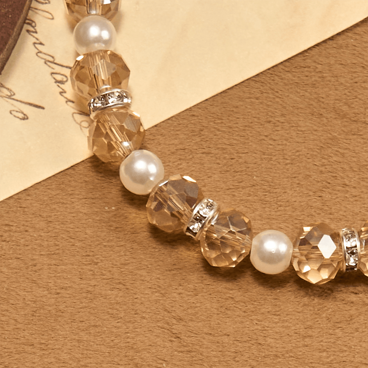 Christianartworkshop Modern Clear Crystal Stretch Braceletwith Crucifix & Miraculous Medal: Contemporary Faith Statement