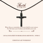 Seraphina | Wooden Crucifix Necklace