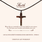 Seraphina | Wooden Crucifix Necklace