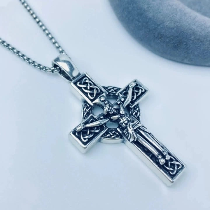 Benedicta | Celtic Crucifix Necklace