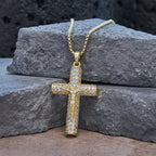 Christianartworkshop Jesus Crucifix Paved Necklace: Sparkling Detail for Faith & Daily Style