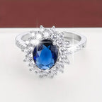 Seraphina | Sapphire Gold Halo Ring
