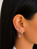 Kos Pink Earrings Set