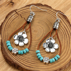 Thea | Turquoise Flower Earrings