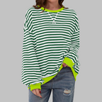 Mireille | Casual Long Sleeve Striped Sweatshirt