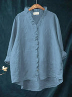 Felicia | Casual Ruffle V-Neck Blouse
