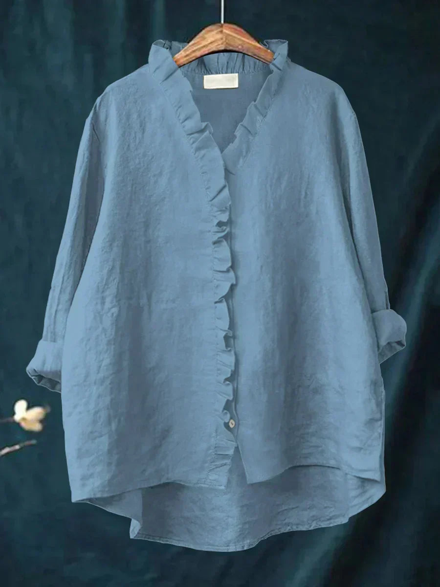 Felicia | Casual Ruffle V-Neck Blouse