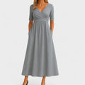 Belinda | Casual V-Neck Midi Dress