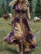 Amelia | Vintage Floral Maxi Dress