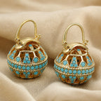 Linda | Turquoise Lantern Drop Earrings