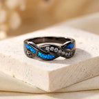 Astrid | Twisted Inlay Ring