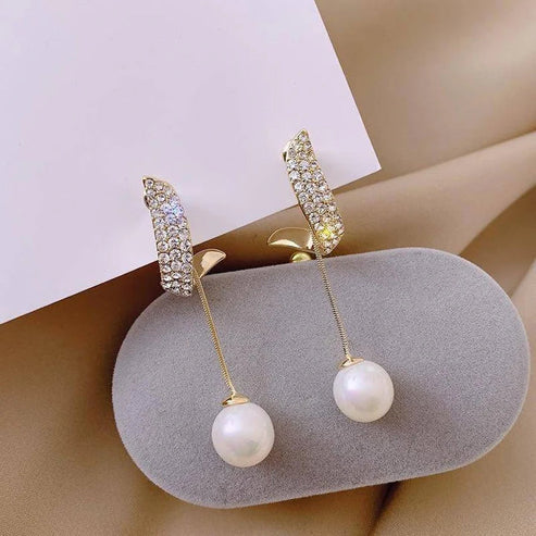 Georgia | Pearl Drop Earrings