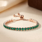 Thérèse | Emerald Tennis Bracelet