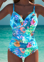 Samantha | Trendy Ocean Print Swimsuit