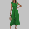 Dulcie | Elegant Sleeveless Round Neck Maxi Dress