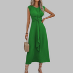 Dulcie | Elegant Sleeveless Round Neck Maxi Dress
