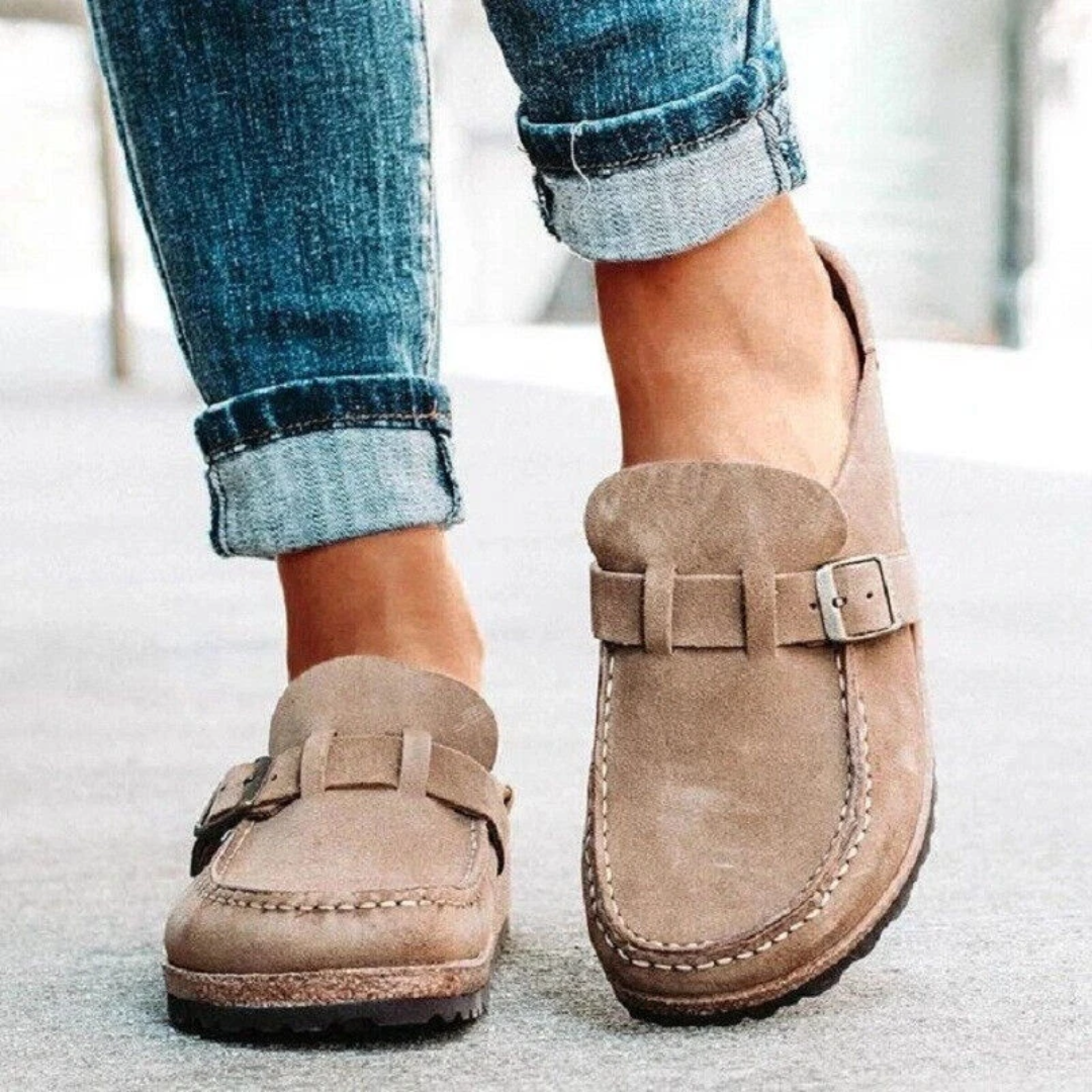 Charlotte | Low Heel Buckle Loafers