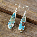 Zinnia | Chic Turquoise Jasper Drop Earrings