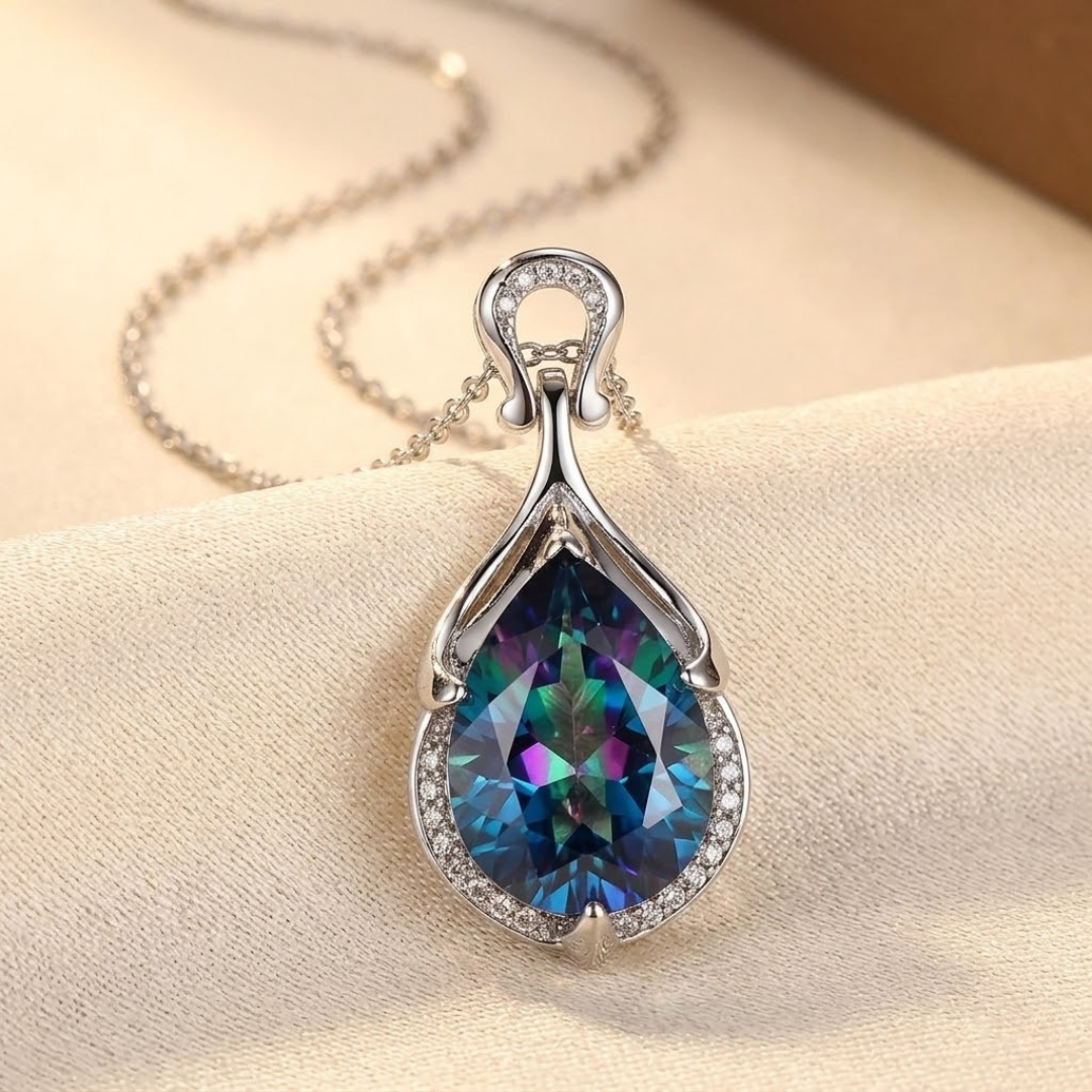 Marina | Sapphire Teardrop Necklace