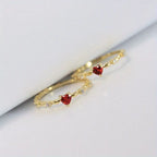 Rosanna | Ruby Heart Ring