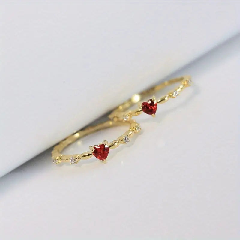 Rosanna | Ruby Heart Ring