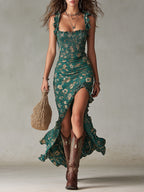 Charmaine | Retro Bohemian Long Dress