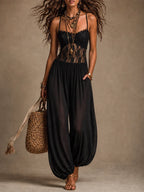 Grace | Night Lace Jumpsuit