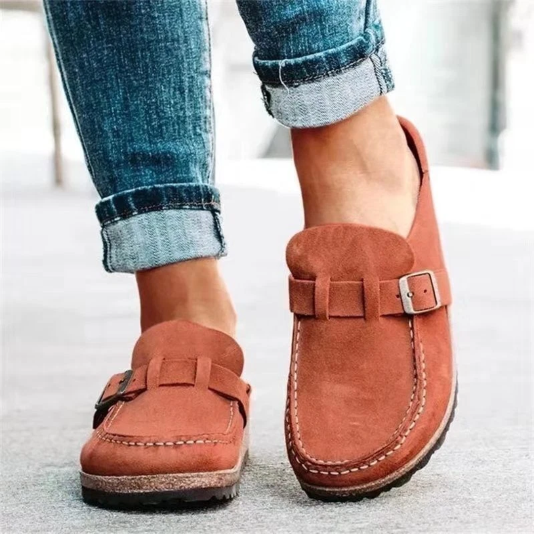 Charlotte | Low Heel Buckle Loafers
