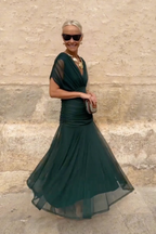 Philippa | Elegant V-neck Party Maxi Dress