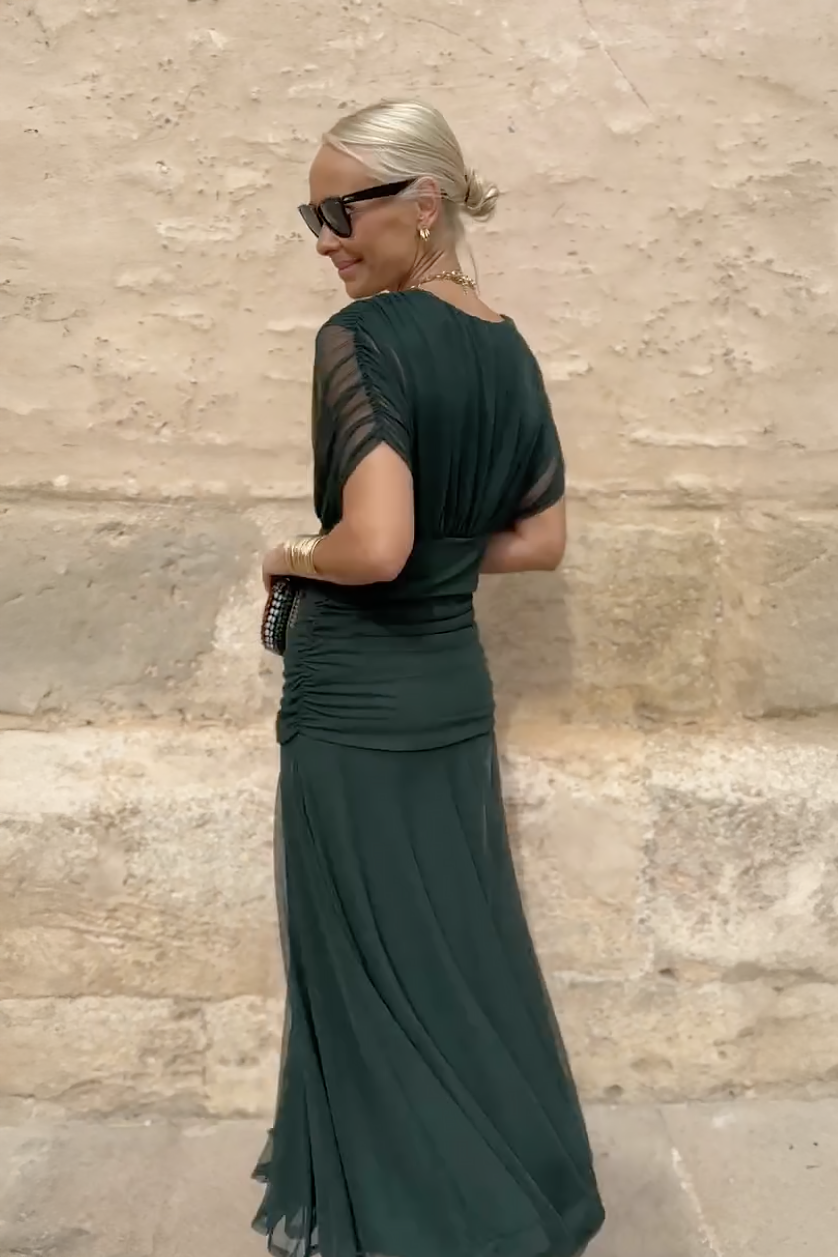Philippa | Elegant V-neck Party Maxi Dress