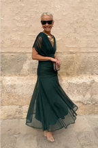 Philippa | Elegant V-neck Party Maxi Dress