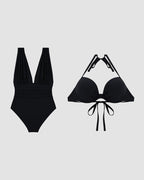 Lucinda | Trendy Deep V-Neck Shaping Swimsuit