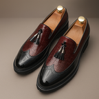 Dalton | Premium Croc-Embossed Tassels Loafers