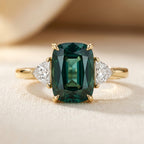 Georgina | Emerald Solitaire Ring