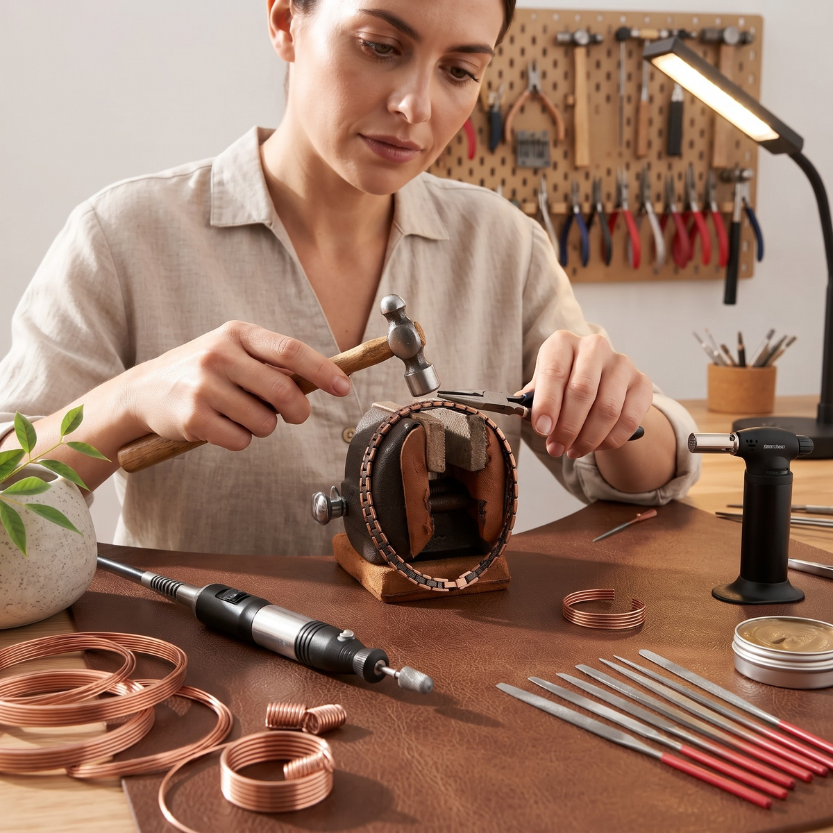 Patricia's Twist Copper Necklace