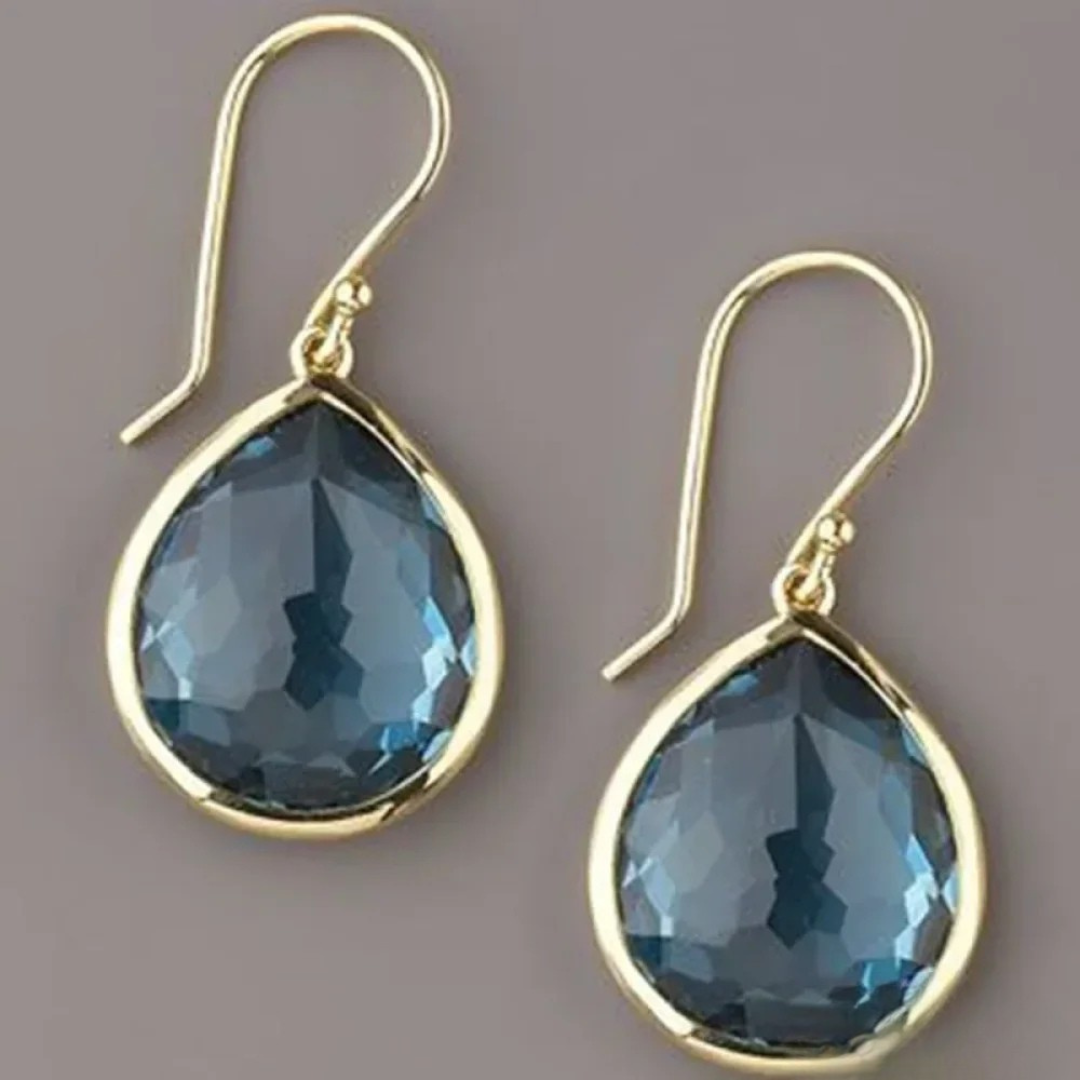 Oceane | Blue Crystal Drop Earrings