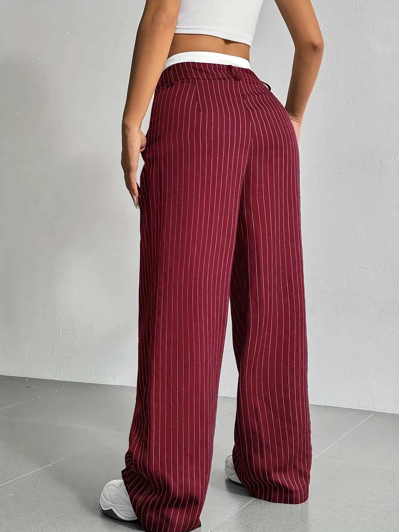 Lorraine | Casual Striped Wide Pants