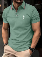 Simeon | Casual Short-Sleeve Golf Printed Shirt