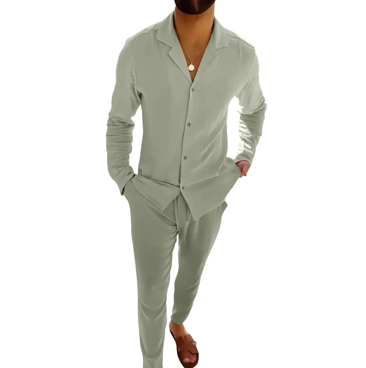 Westley | Timeless Long Sleeve and Fitted Trouser Set