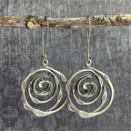 Freya | Labyrinth Silver Earrings